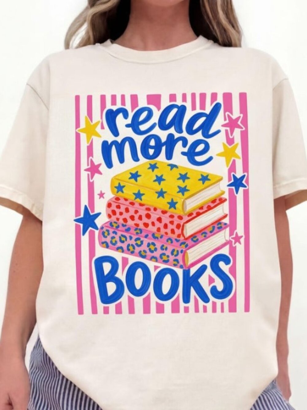 Bookish Shirt, Teacher Tee, Read More Books, Book Lover Tshirt - Picture 1 of 4